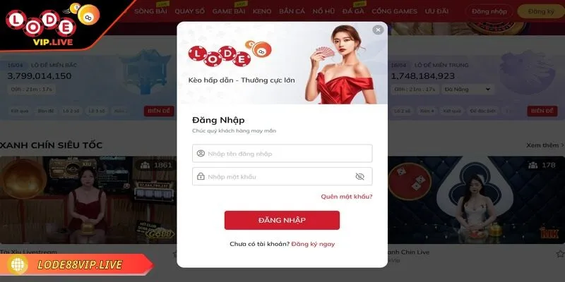 Vào Lode88 đăng nhập cần cung cấp thông tin chuẩn xác